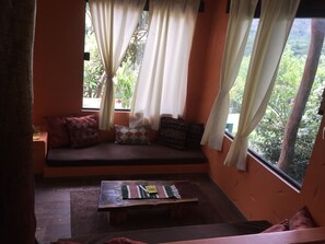 1 bedroom, blackout drapes, iron/ironing board