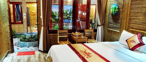 Select Comfort beds, minibar, individually furnished, desk