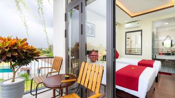 Family Quadruple Room, Connecting Rooms, River View | Balcony view