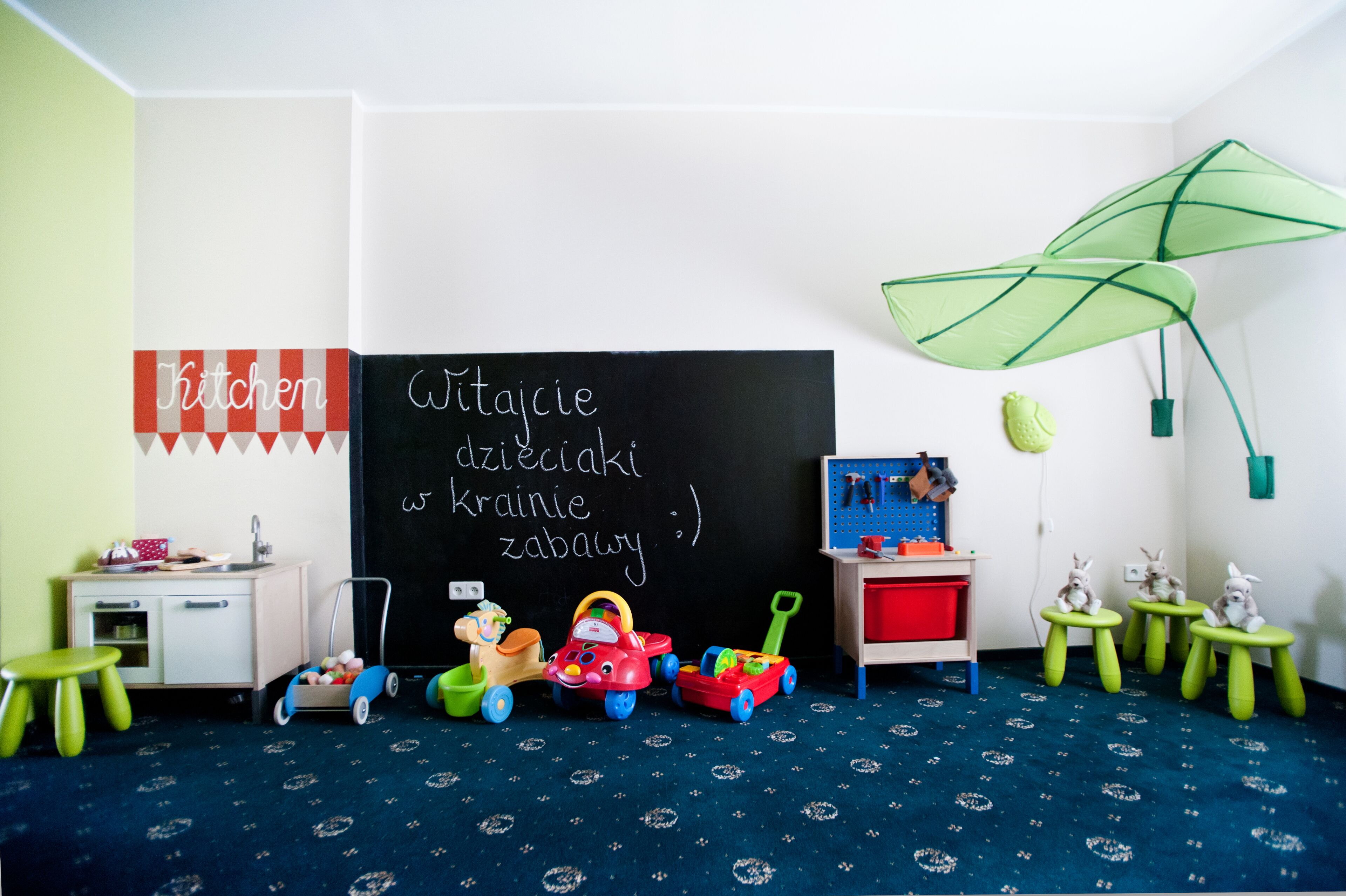 Área de juegos infantiles bajo techo
