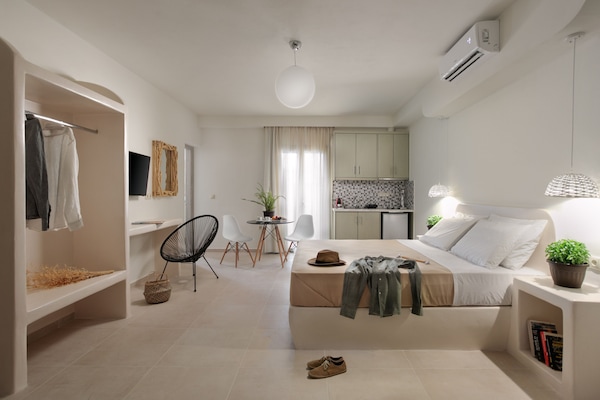 Studio | 2 phòng ngủ, bộ đồ giường kháng dị ứng, két bảo mật tại phòng, bàn