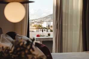 Comfort Double Room with Sea View | Bettwäsche aus ägyptischer Baumwolle, hochwertige Bettwaren