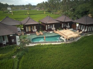 Outdoor pool - Private Pool Villa overlooking to Rice Field (Tegallalang)