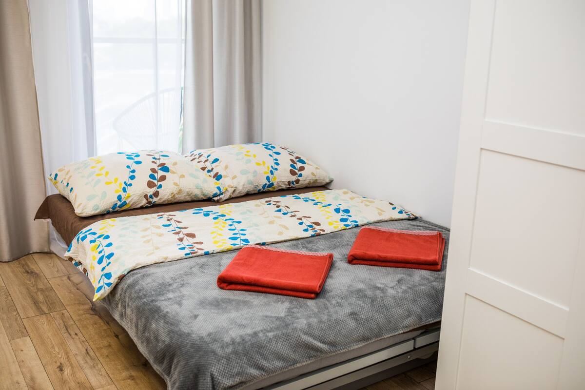 1 bedroom, blackout curtains, iron/ironing board, free WiFi