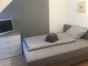 2 bedrooms, iron/ironing board, travel crib, WiFi