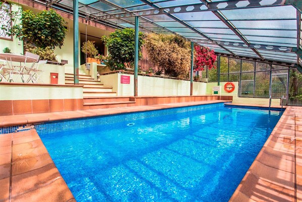 Indoor pool, a heated pool