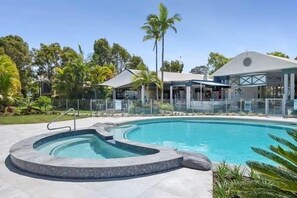 A heated pool