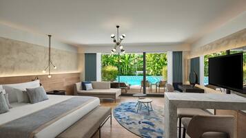 Suite (Lake House Swim-Up) | Articles de minibar gratuits, coffre-fort, bureau