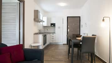 Apartamento, 1 quarto (Grigio) | Opções para refeição no quarto