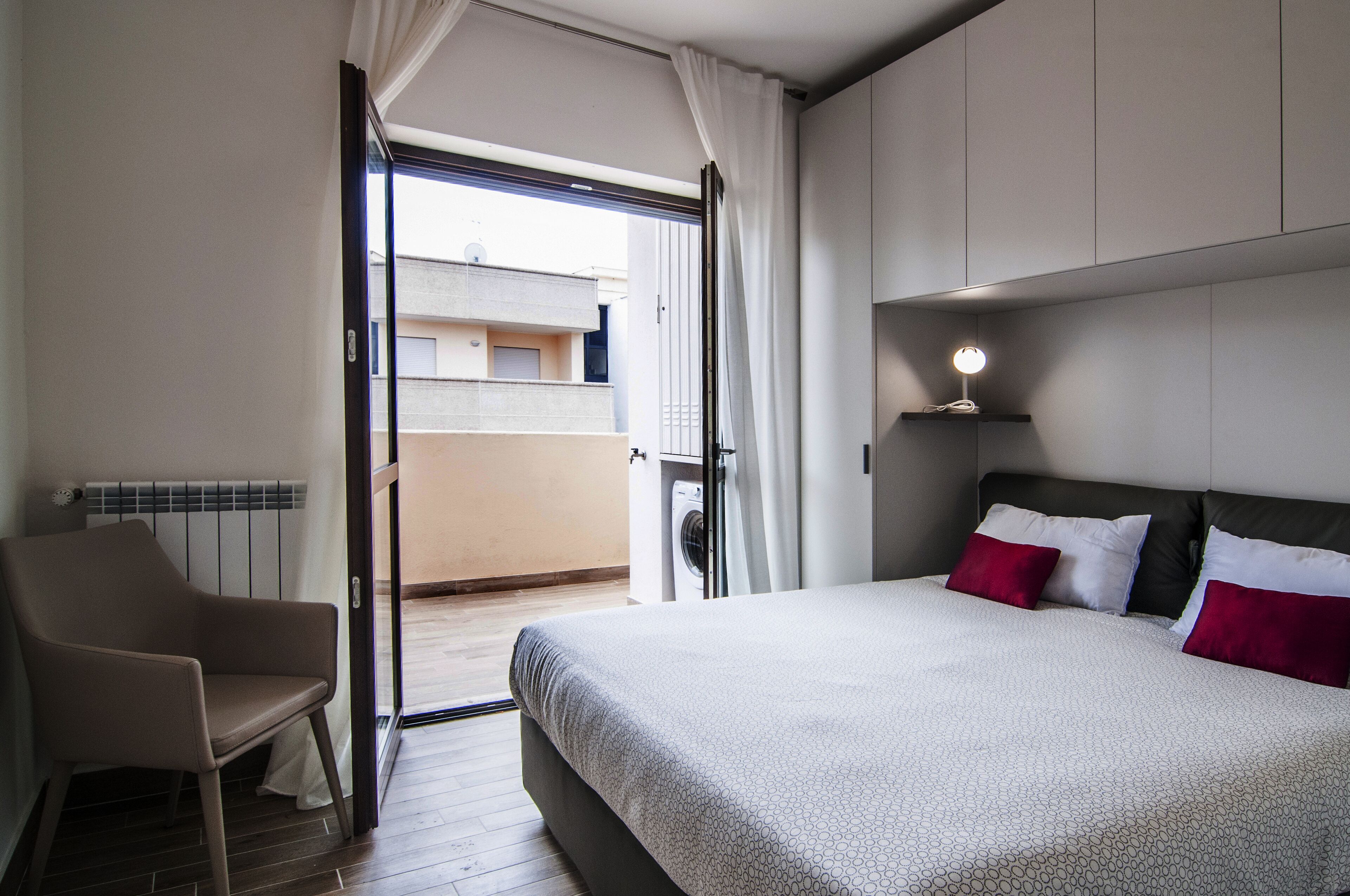 Apartamento, 1 quarto (Grigio) | 1 quarto, ferros/tábuas de passar roupa, Wi-Fi de cortesia