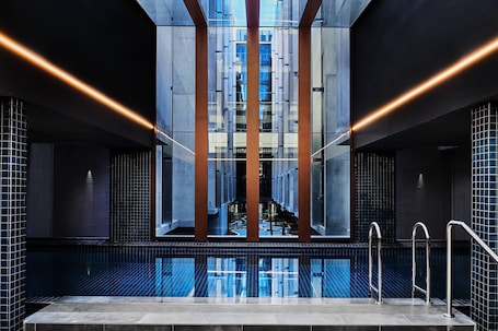 Indoor pool, open 7:00 AM to 10:00 PM, free cabanas