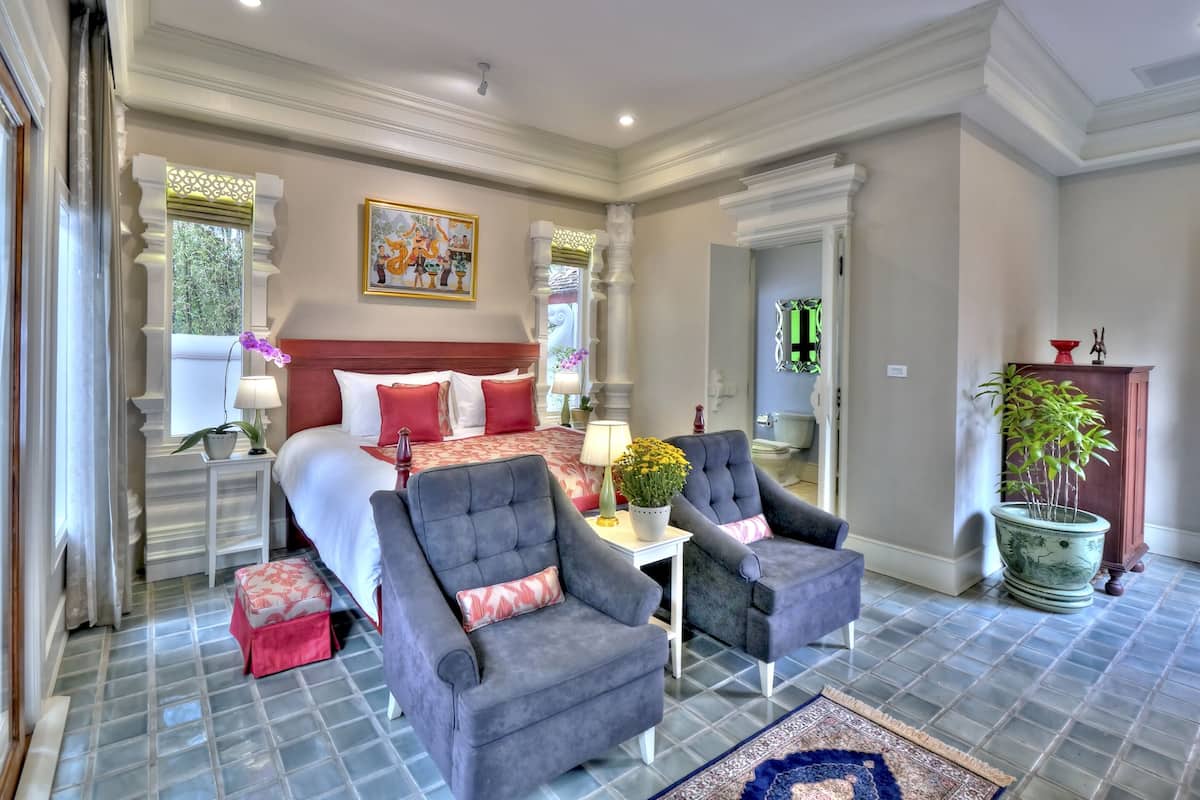 Deluxe King Courtyard | 1 soverom, minibar, safe på rommet og skrivebord