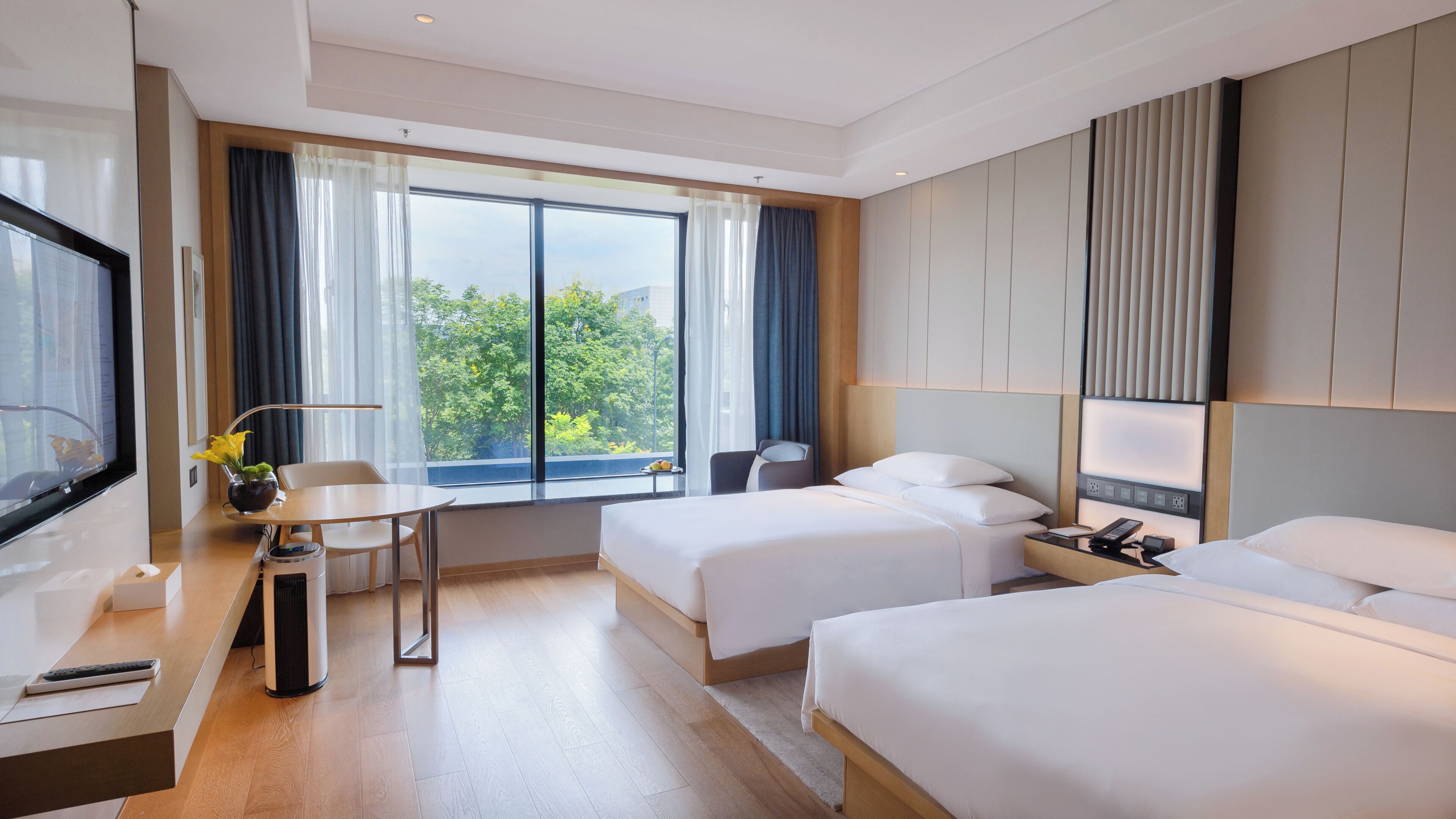 Minibar, in-room safe, desk, blackout curtains