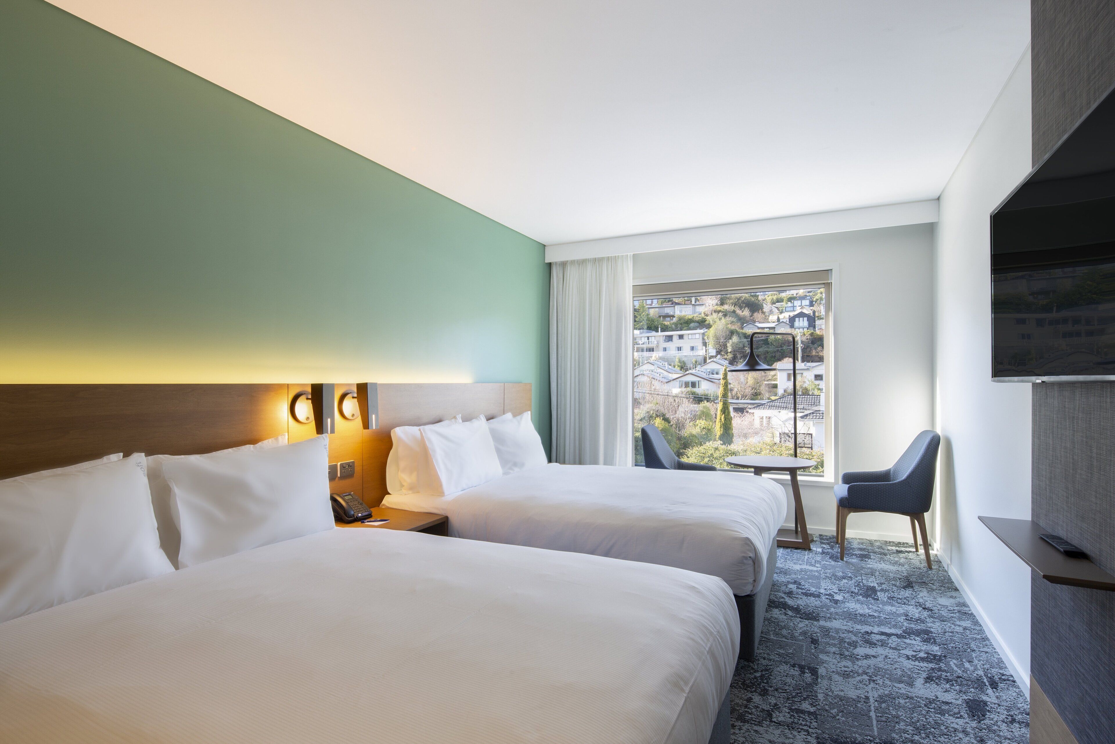 Standard Room, 2 Queen Beds (with Free Breakfast) | Premium bedding, in-room safe, blackout drapes, soundproofing