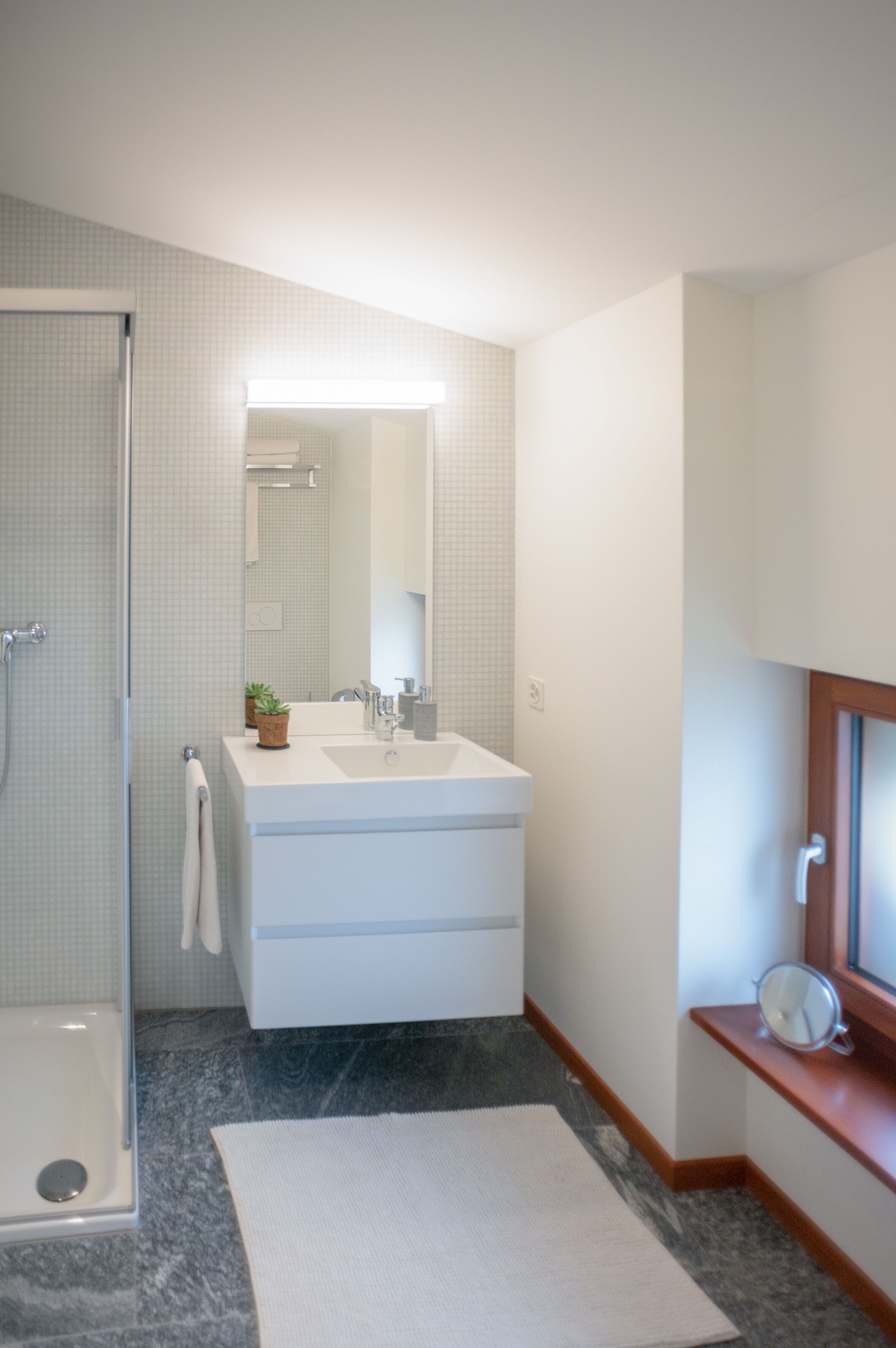 free toiletries, hair dryer, towels