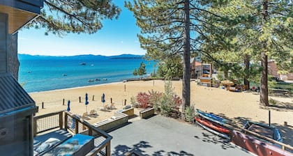 Tahoe Beachfront Retreat 3 - Lakefront Tahoe Condo, Stunning Mountain Views, Near Northstar Skiing