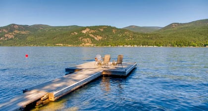 Herrliche Hütte am See mit großartigem Zugang zum Schwimmen und zum Privatstrand