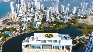 Aerial view - 1 Bedroom Ocean View Apartment (Cartagena)
