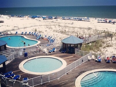 Sugar Beach complex is Directly on the Beach. Four pools! Summer Specials!
