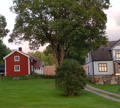 19th-century village in living countryside close to nature.