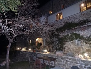 Front of property – evening/night