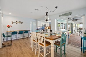 Dining - Private Pool Home, Walk to Beach (Cocoa Beach)