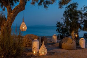 On the beach, beach towels - *NEW* VIRTU SEA VIEW VILLA WITH PRIVATE POOL (Naxos)