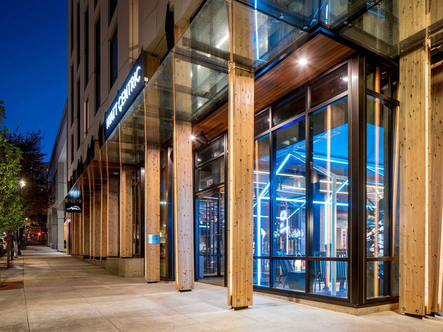 Front of property - evening/night