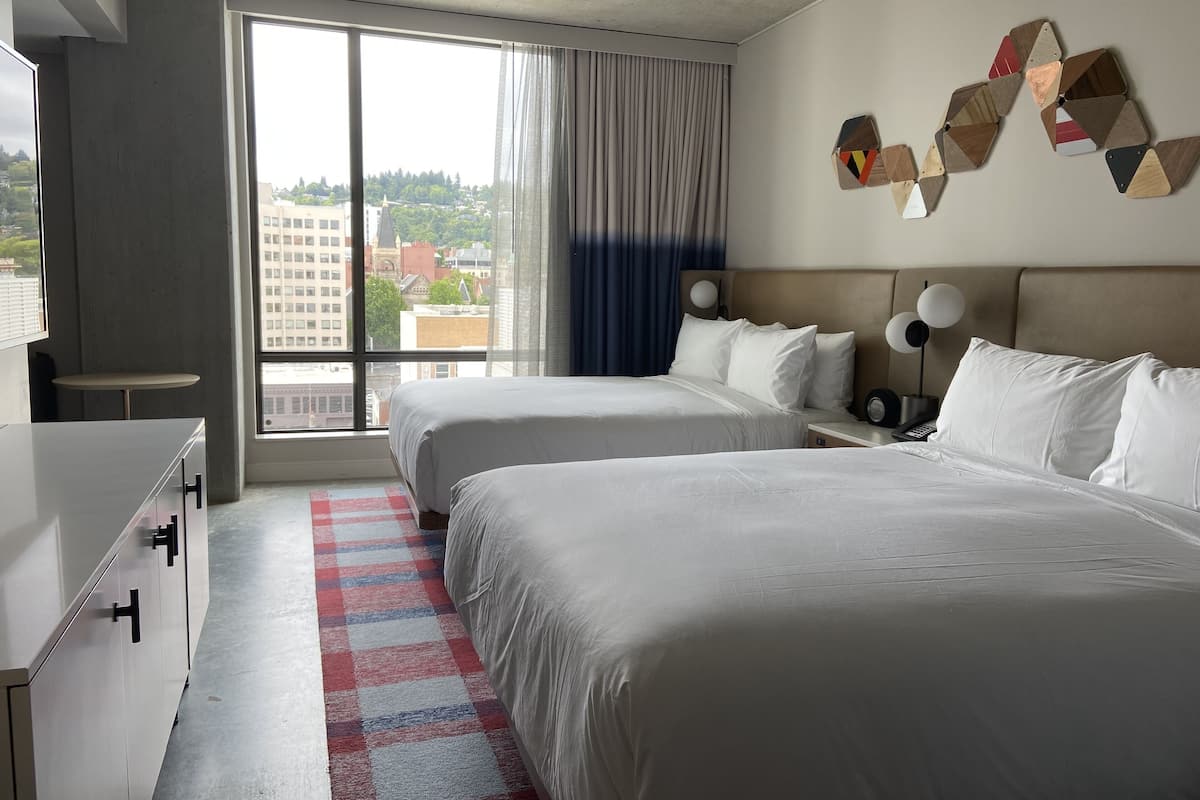 In-room safe, laptop workspace, blackout curtains, iron/ironing board