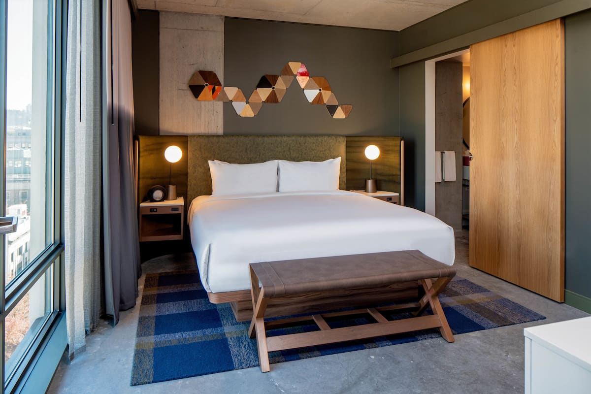 In-room safe, laptop workspace, blackout curtains, iron/ironing board