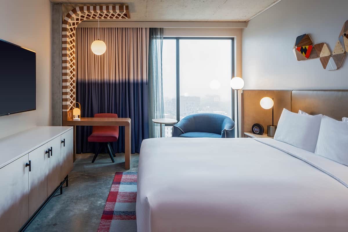 In-room safe, laptop workspace, blackout curtains, iron/ironing board