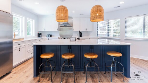 Coffee/tea maker, fridge, microwave, stovetop - 19 Dove St - Large Pool, Short Walk to Beach! (Hilton Head Island)