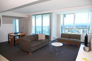 One Bedroom Apartment | Living room | Flat-screen TV, Netflix, streaming services - Pelicanstay Surfer Paradise Condo Hotel (Surfers Paradise)