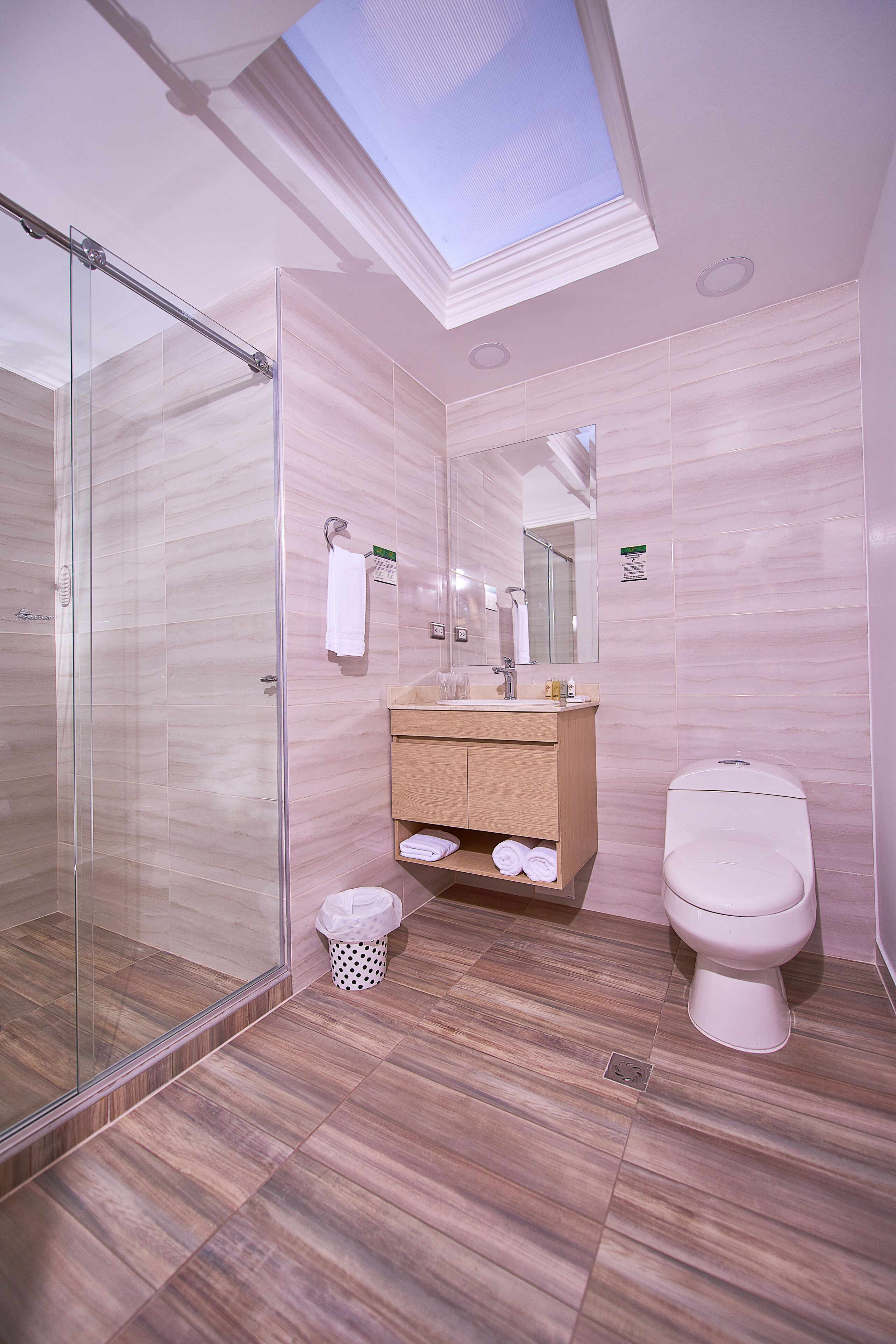 superior triple room | bathroom | shower, free toiletries, hair dryer, towels