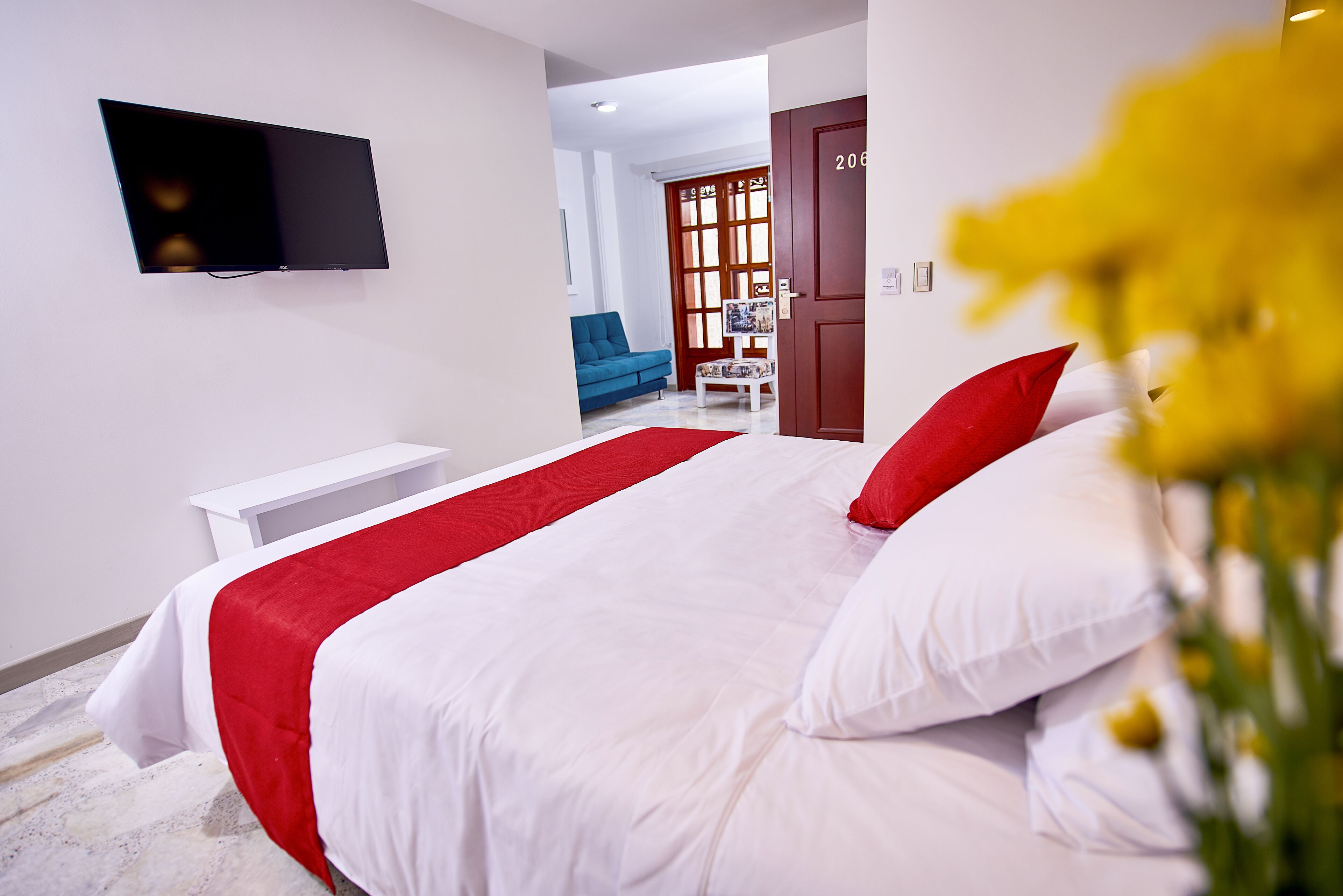 superior triple room | premium bedding, down duvets, select comfort beds, desk