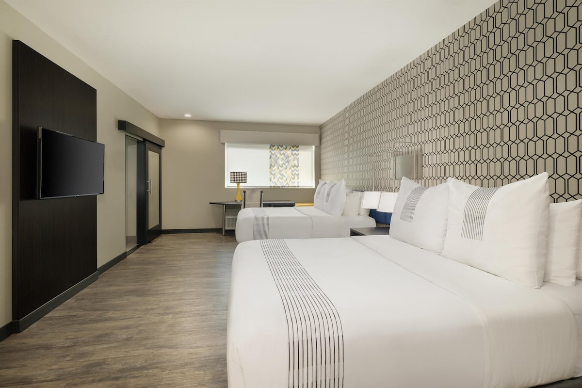 standard room, 2 queen beds, accessible, bathtub | 1 bedroom, premium bedding, memory-foam beds, laptop workspace