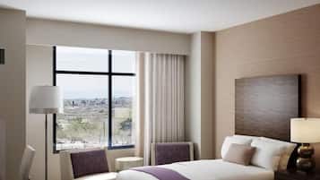 Desk, free WiFi, bed sheets