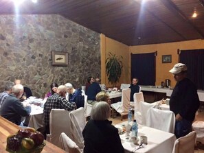 Breakfast, lunch, dinner served; local and international cuisine