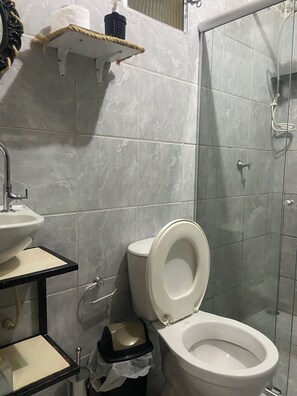 Towels, soap, toilet paper