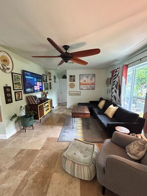 Smart TV, video games, DVD player, books