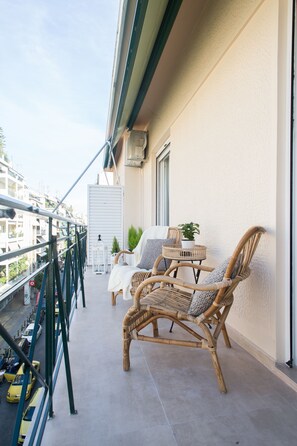 Balcony - Modern Bohemian Style Sun-Splashed Loft (Athens)