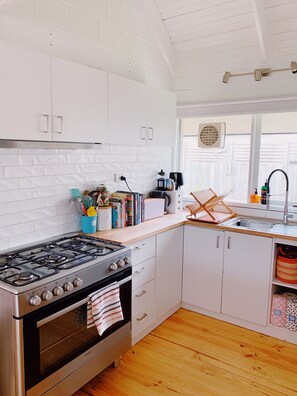 Fridge, oven, dishwasher, electric kettle