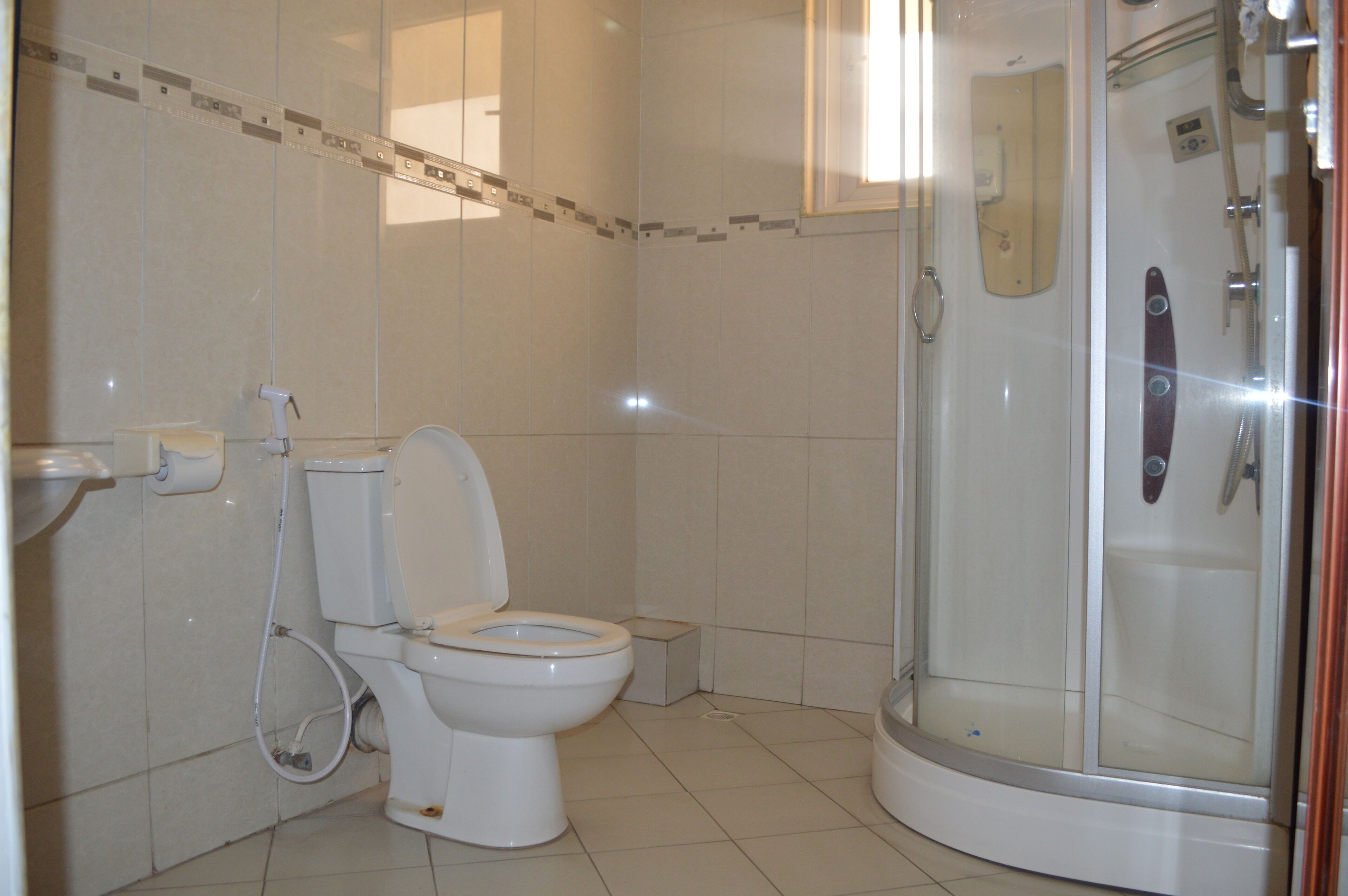 shower, free toiletries, hair dryer, dressing gowns