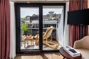 Dobbeltrom – executive, terrasse | Minibar, lydisolert, wi-fi (inkludert) og sengetøy