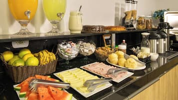 Free daily buffet breakfast