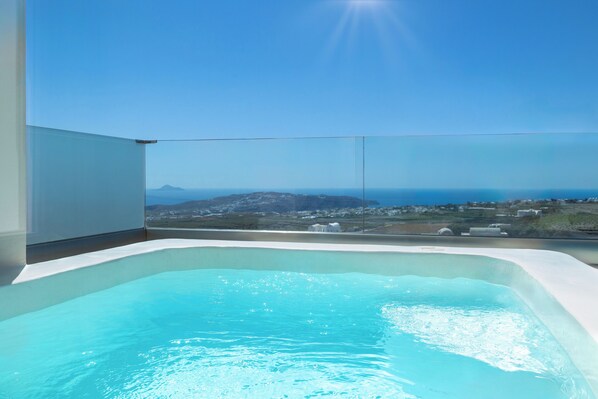 Villa, 2 Bedrooms, Hot Tub | Terrace/patio - Cinnamon Villa with Private Hot Tub (Santorini)