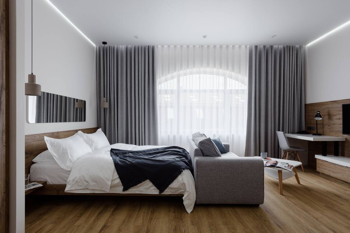 1 slaapkamer, luxe beddengoed, individueel gedecoreerd