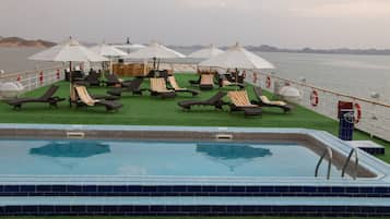 Outdoor pool, a rooftop pool