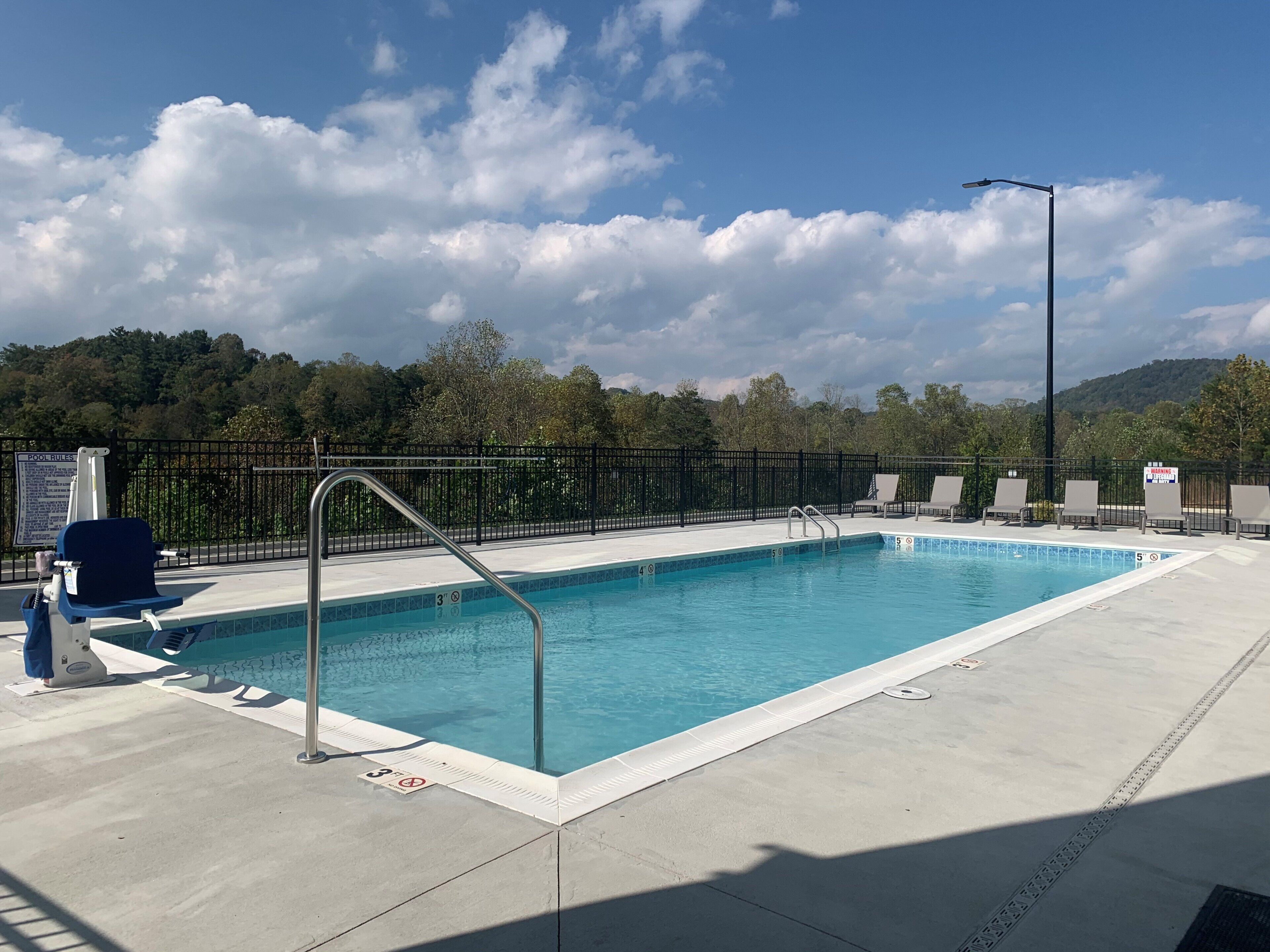 Seasonal outdoor pool