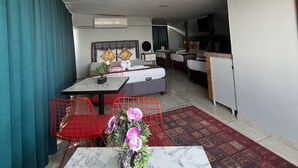 Panoramic Penthouse, Non Smoking, Sea View | Living area | TV - Galaxy Hotel Sultanahmet (Istanbul)